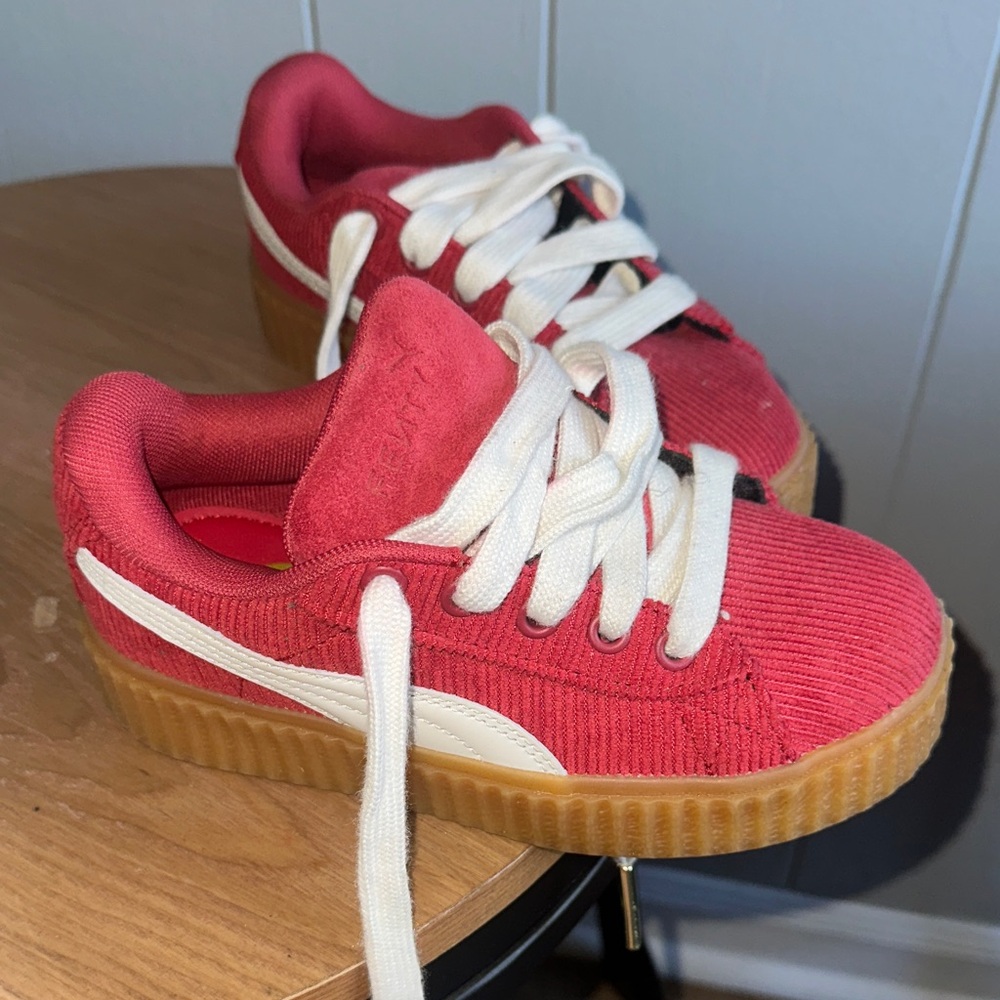Fenty Beauty Kids Red and White Sneakers